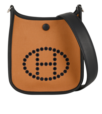 Neo Evelyne 16, &pound;1,800, Handbags, Navy/Tan, Canvas/Leather, Front view